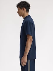 Fred Perry Navy Pocket Detail T-Shirt - Image 2 of 5