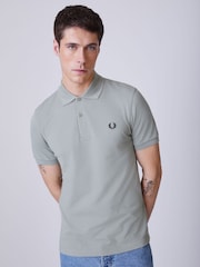 Fred Perry Green Dark Plain Polo Shirt - Image 1 of 5