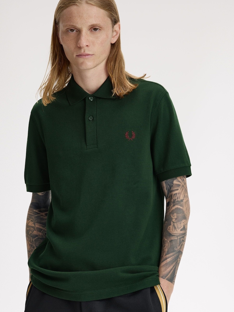 Fred Perry Green Polo Shirt - Image 2 of 6 Fred Perry Green Polo Shirt - Image 2 of 6
