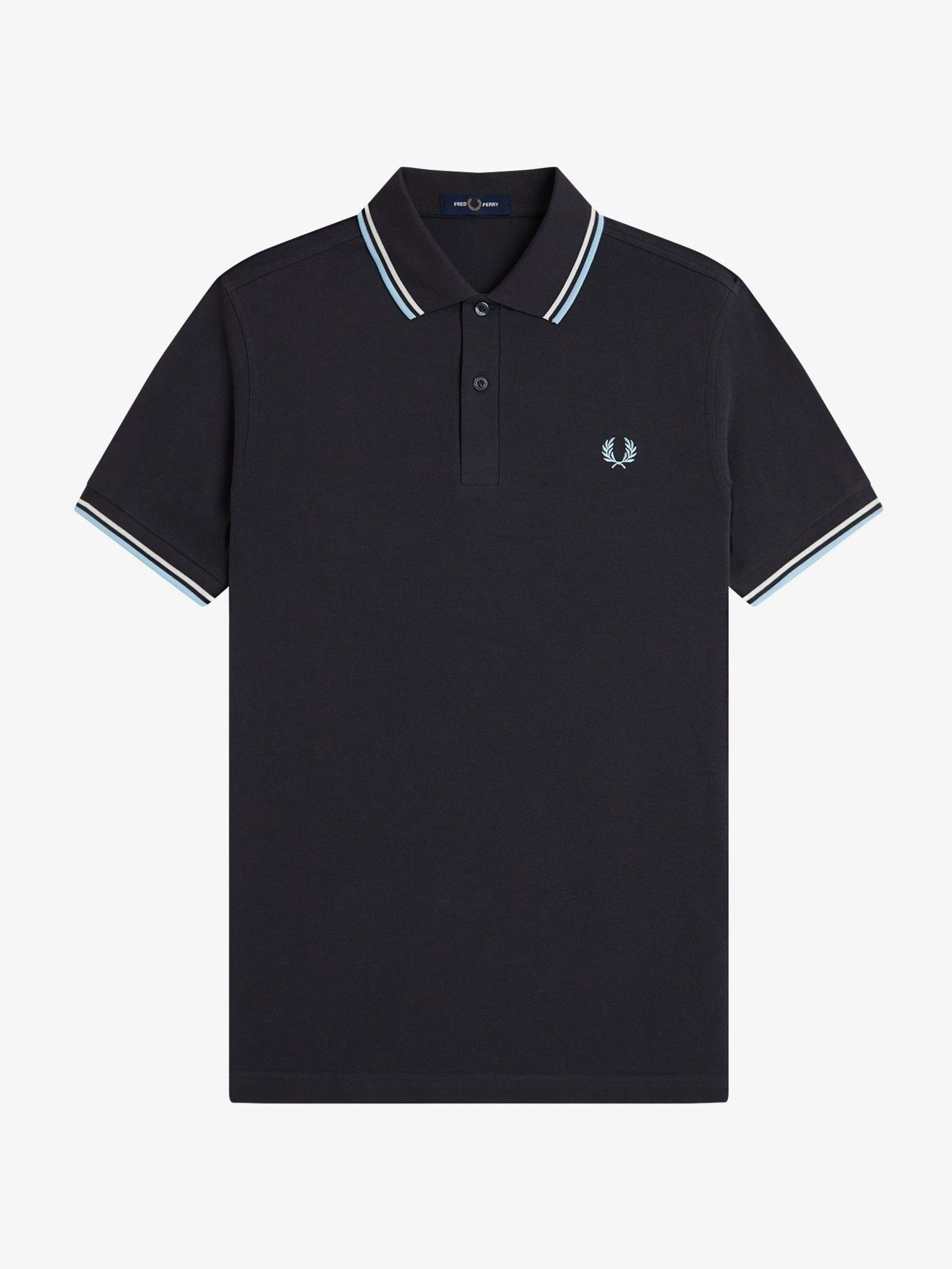 Buy Fred Perry Grey Tipped Short Sleeve Polo Shirt from Next Canada