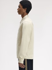Fred Perry Cream Twill Pocket Overshirt - Image 2 of 7