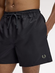Fred Perry Black Swim Shorts - Image 3 of 5