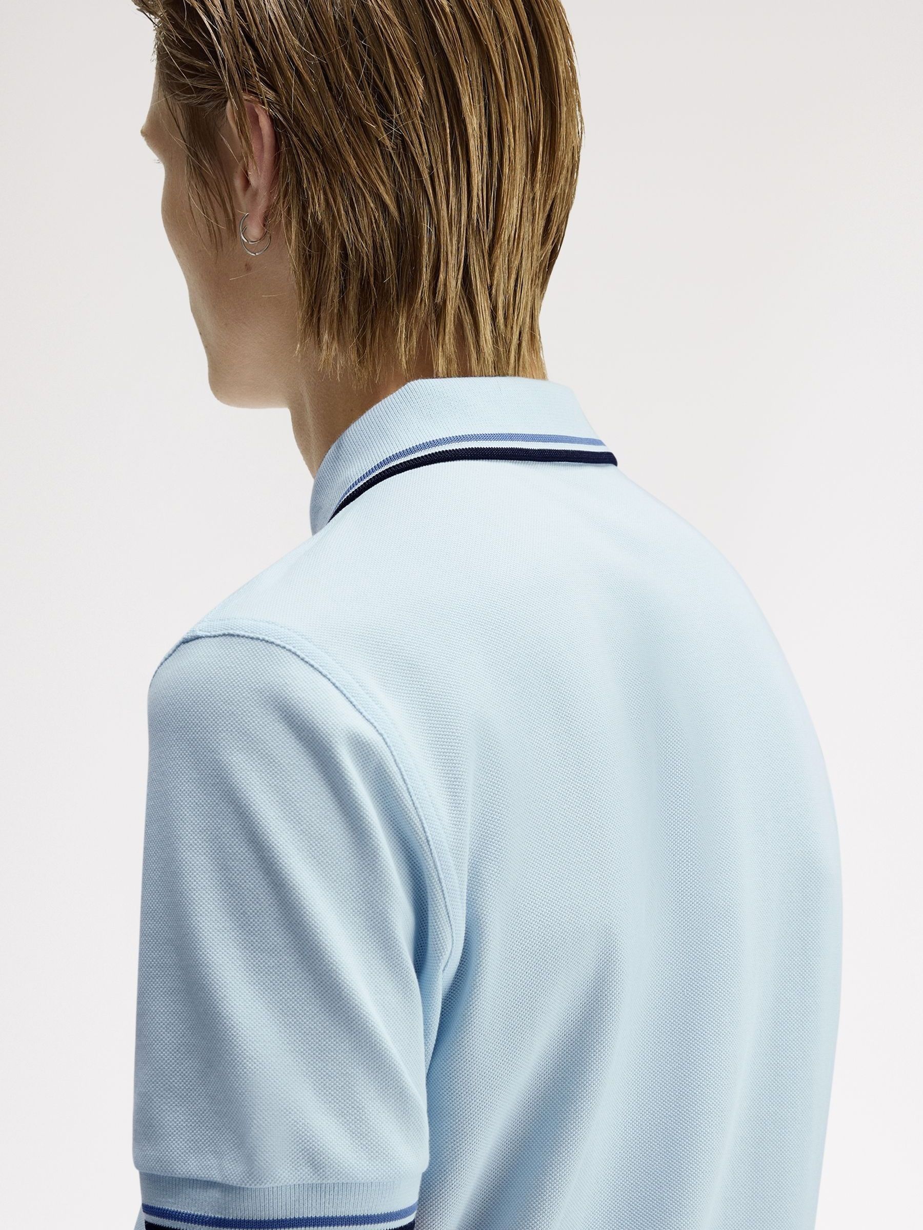 トップス FRED PERRY Short Sleeve Skipper Shirt Buy Fred Perry Ocean Blue Tipped Short Sleeve Polo Shirt from Next USA