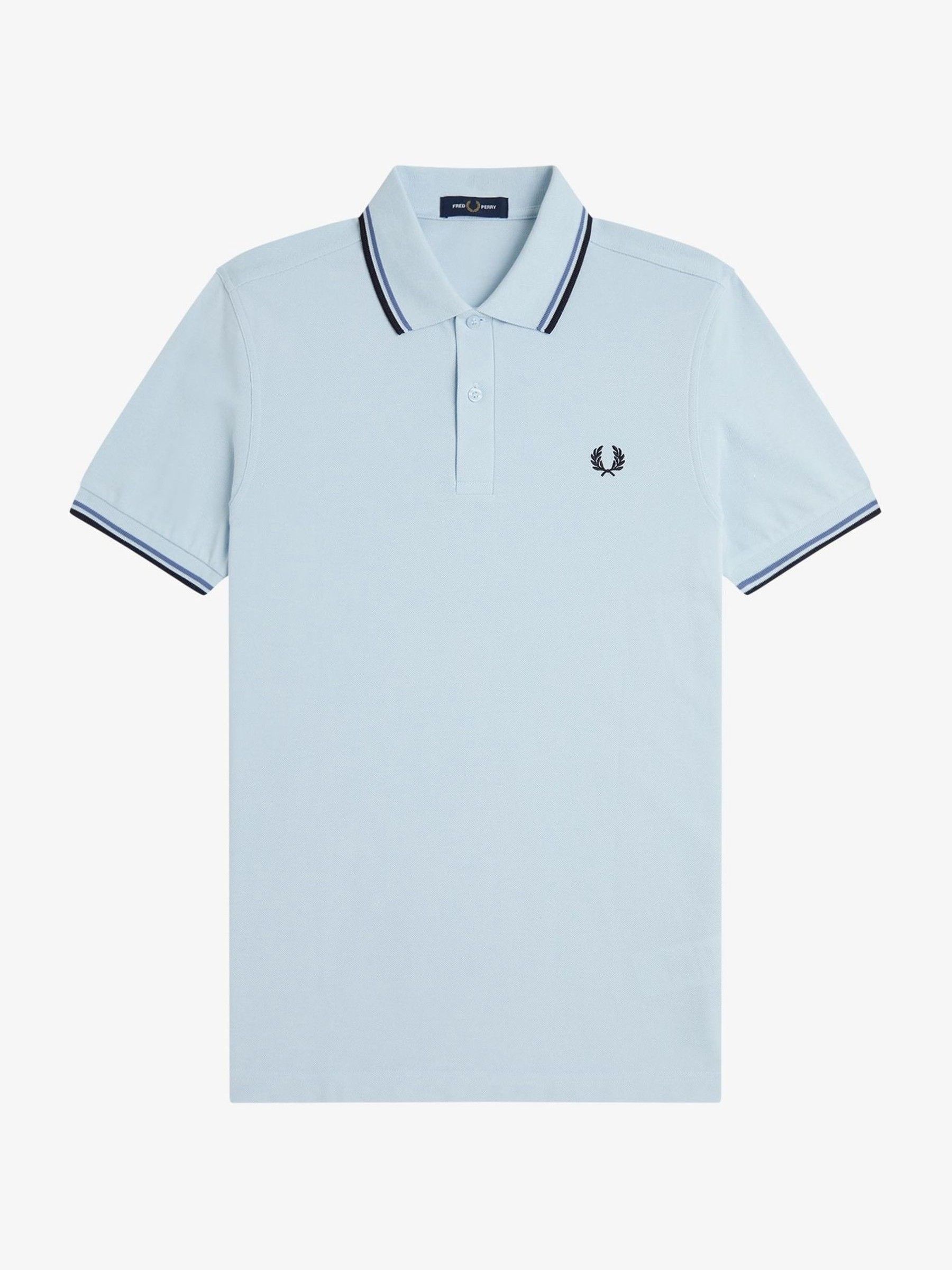 Buy Fred Perry Ocean Blue Tipped Short Sleeve Polo Shirt from Next USA