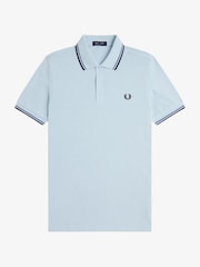 Fred Perry Blue Twin Tipped Polo Shirt - Image 6 of 6