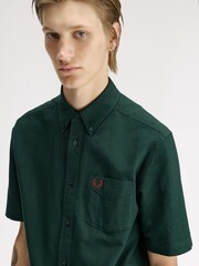 Fred Perry Green Oxford Shirt - Image 3 of 6