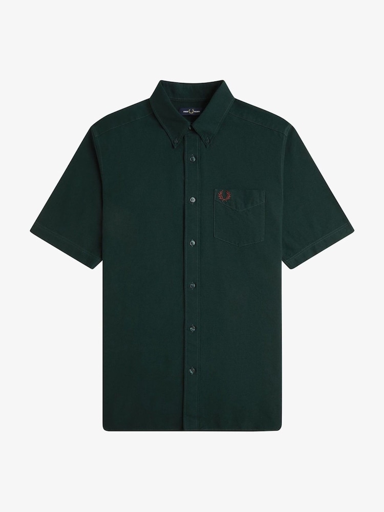 Fred Perry Green Oxford Shirt - Image 6 of 6