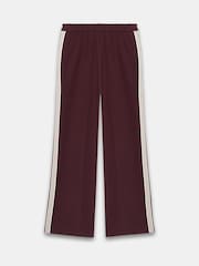 Mint Velvet Red Burgundy Side Stripe Trousers - Image 7 of 7
