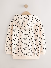 White/Black Spot Zip Through Hoodie (3-16yrs) - Image 2 of 4