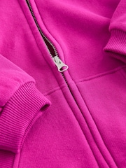 Berry Purple Zip Through Hoodie (3-16yrs) - Image 3 of 4