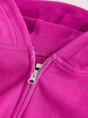 Berry Purple Zip Through Hoodie (3-16yrs) - Image 4 of 4