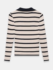 Mint Velvet Cotton Blend Striped Ribbed Top - Imagen 7 de 7