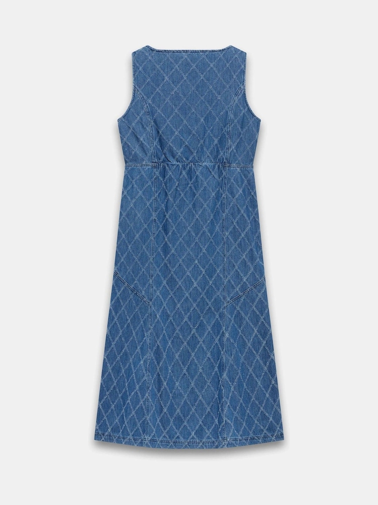 Mint Velvet Indigo Denim Midi Dress - Slika 8 iz 8