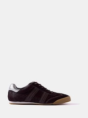 Mint Velvet Red Nelle Textured Trainers - Image 2 of 5