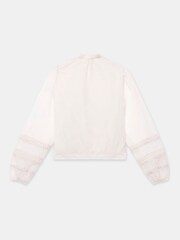 Mint Velvet Natural Sheer Trim Detail Blouse - Image 7 of 8