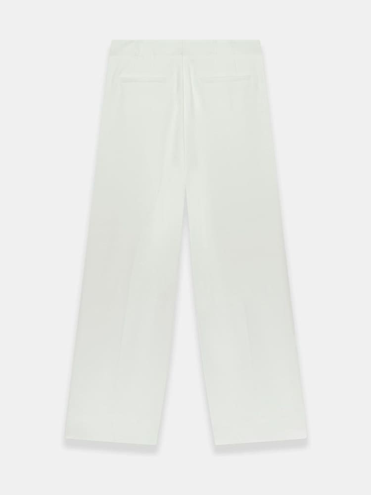 Mint Velvet White High Waisted Wide Trousers - Image 7 of 7