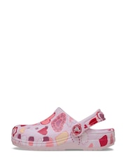 Crocs Pink Classic VDay Hearts Clogs - Image 2 of 7