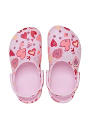 Crocs Pink Classic VDay Hearts Clogs - Image 6 of 7