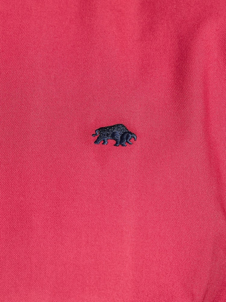 Raging Bull Red Long Sleeve Classic Oxford Shirt - Image 5 of 5