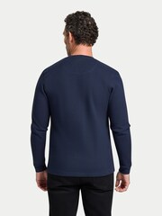 Raging Bull Blue Henley Jersey Waffle T-Shirt - Image 2 of 4