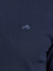 Raging Bull Blue Henley Jersey Waffle T-Shirt - Image 4 of 4