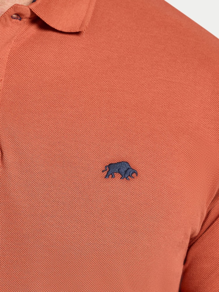 Raging Bull Orange Short Sleeve Classic Polo Shirt - Image 4 of 4 Raging Bull Orange Short Sleeve Classic Polo Shirt - Image 4 of 4