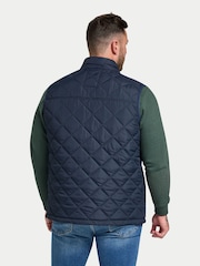 Raging Bull Blue Quilted Gilet - Image 2 of 4
