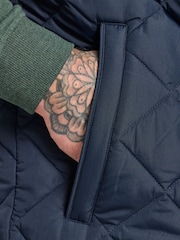Raging Bull Blue Quilted Gilet - Image 3 of 4