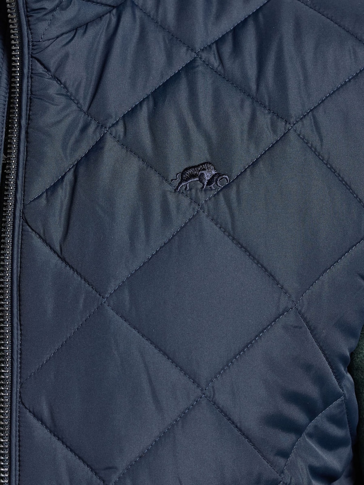 Raging Bull Blue Quilted Gilet - Image 4 of 4