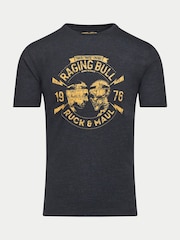 Raging Bull Ruck & Maul Print Black T-Shirt - Image 3 of 3