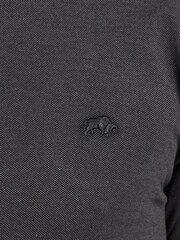 Raging Bull Short Sleeve Two Tone Zip Pique Black Polo Shirt - Image 4 of 4