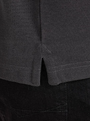 Raging Bull Short Sleeve Two Tone Zip Pique Black Polo Shirt - Image 6 of 6