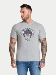 Raging Bull Grey Rugby Bull T-Shirt - Image 1 of 4