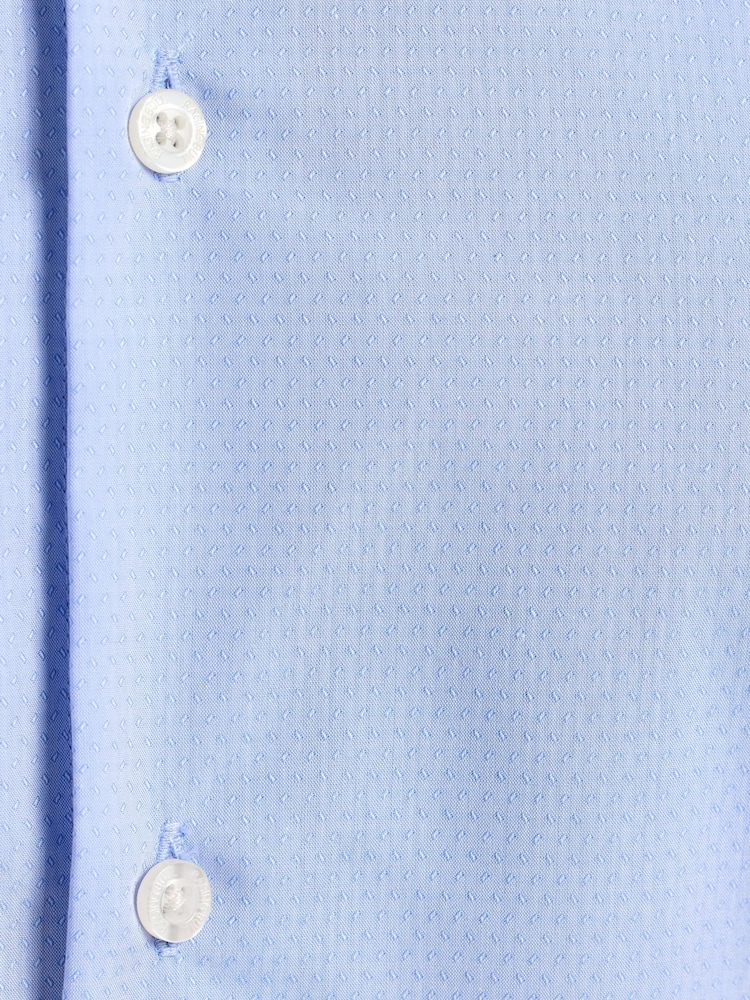 Raging Bull Blue Long Sleeve Premium Dobby Cotton Oxford Shirt - Image 5 of 5