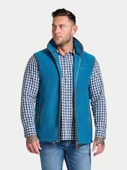 Raging Bull Blue Classic Fleece Gilet - Image 1 of 5