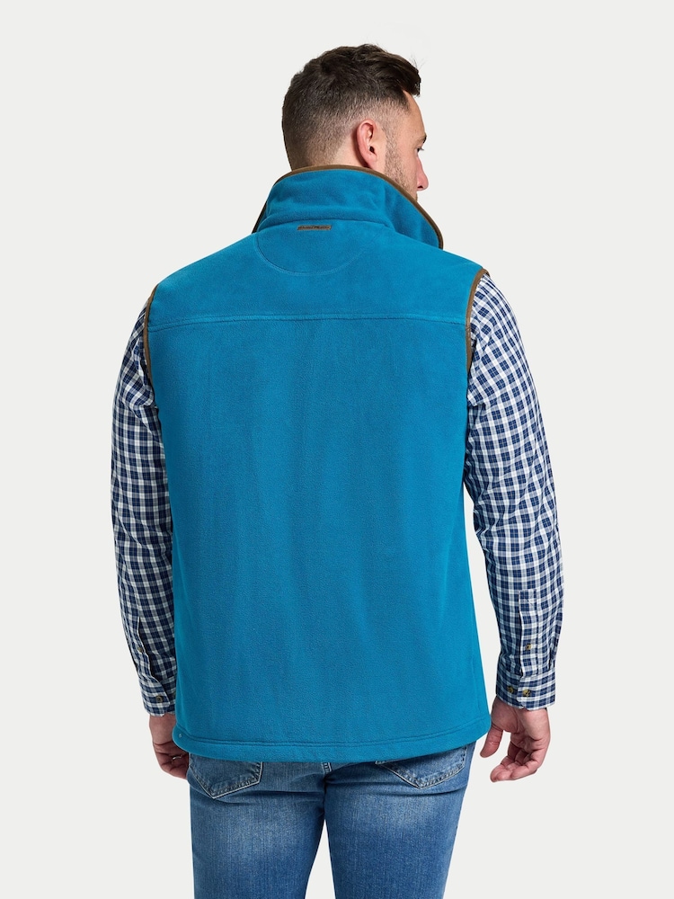 Raging Bull Blue Classic Fleece Gilet - Image 2 of 5 Raging Bull Blue Classic Fleece Gilet - Image 2 of 5