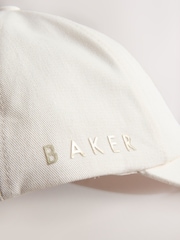 Baker by Ted Baker Logo Baseall Floral White Cap - Image 3 of 4