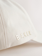 Baker by Ted Baker Logo Baseall Floral White Cap - Image 6 of 6