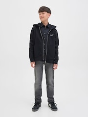 JACK & JONES Junior Glenn Slim Fit Black Jeans - Image 1 of 2