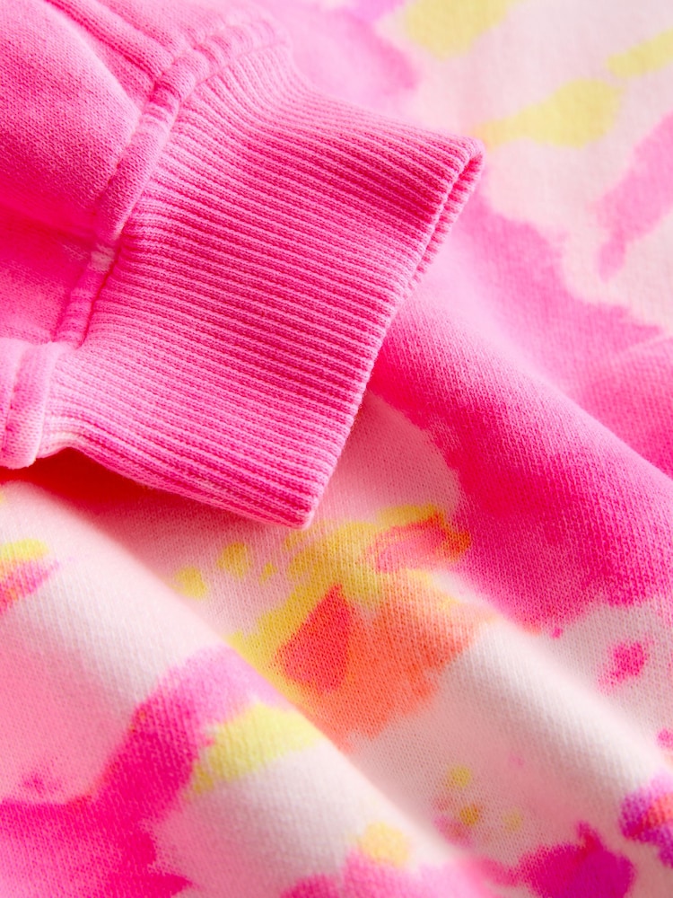 Pink/Yellow Tie Dye Sweatshirt (3-16yrs) - Image 4 of 4 Pink/Yellow Tie Dye Sweatshirt (3-16yrs) - Image 4 of 4