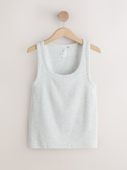 Gri și ecru - Rib Vest Short Pyjamas 2 Pack - Imaginea 2 din 8