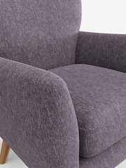 Cotswold Chenille Light Lilac Purple Wilson Highback Armchair - Image 4 of 4