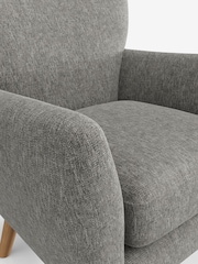 Cotswold Chenille Silver Grey Wilson Highback Armchair - Image 4 of 4
