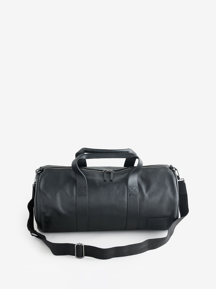 Ted Baker Black Grantly - Leather Duffle Bag - Image 1 of 1 Ted Baker Black Grantly - Leather Duffle Bag - Image 1 of 1