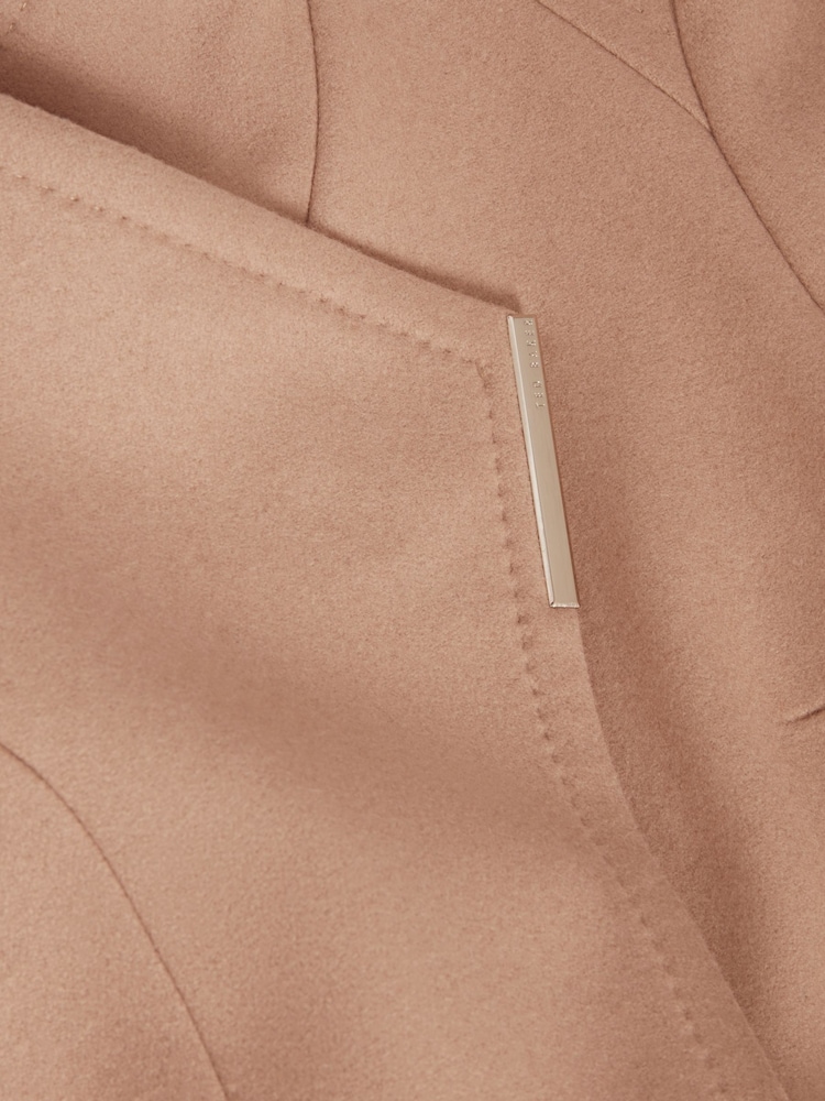 Ted Baker Brown Rosess - Short Belted Wool Wrap Coat - Image 5 of 5 Ted Baker Brown Rosess - Short Belted Wool Wrap Coat - Image 5 of 5