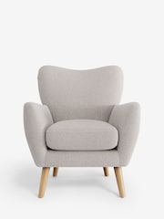 Cotswold Chenille Oyster Wilson Highback Armchair - Image 2 of 4