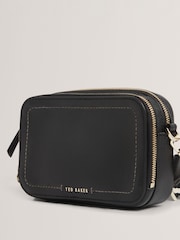 Ted Baker Black Linzie Webbing Leather Small Cross-Body Camera Bag - Image 2 of 5