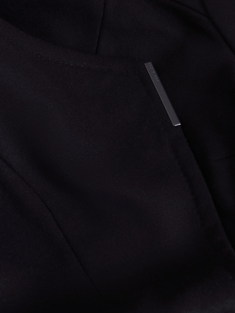 Ted Baker Blue Rosess - Short Belted Wool Wrap Coat - Image 6 of 6