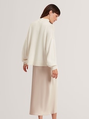 Ted Baker Natural Harisa - 2 In 1 Knitted Jumper With Slip Dress - Image 3 of 5