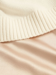 Ted Baker Natural Harisa - 2 In 1 Knitted Jumper With Slip Dress - Image 5 of 5